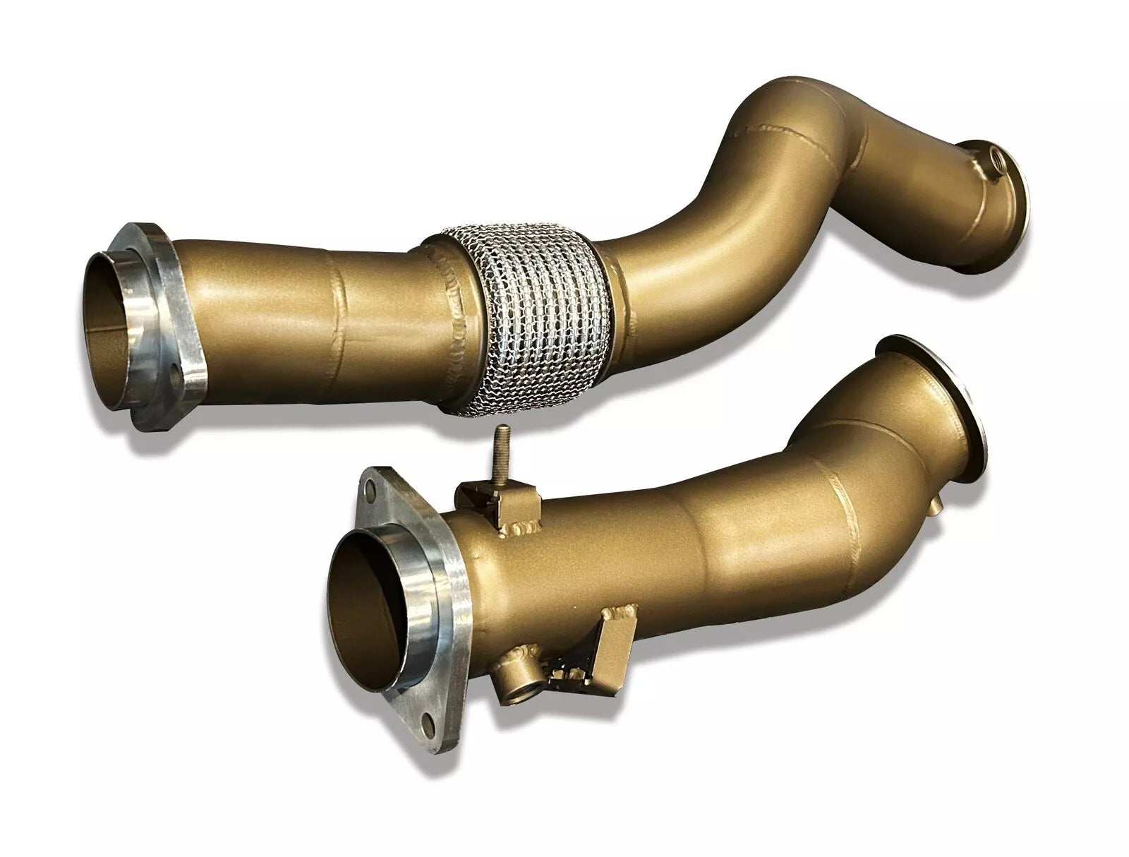 SLN Performance  - BMW S58 Ceramic Coated Decat Downpipes M3 G80 M4 G82 & X3M X4M LCI 3.5” - Nineteen72 Performance