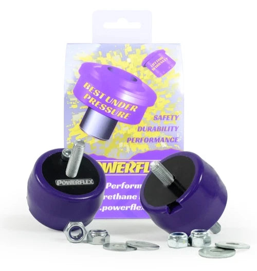 Powerflex BMW F8X M2, M3, M4 handling pack bushes for street and track use, showing black rubber bush components.