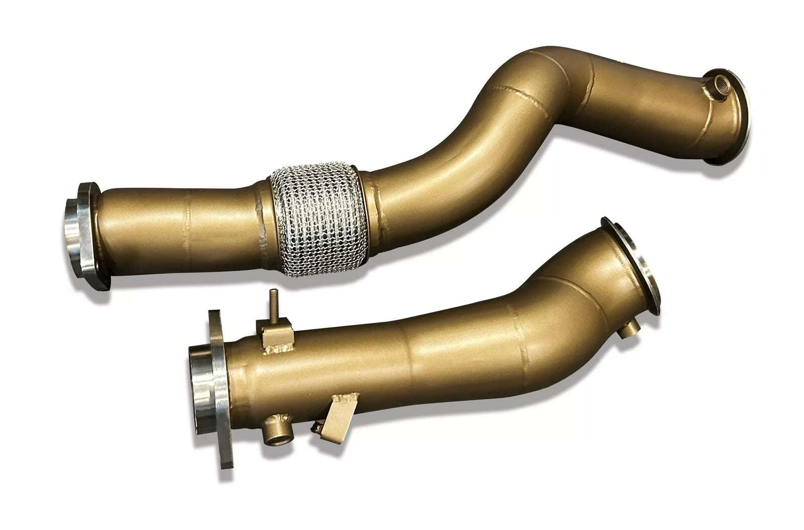 SLN Performance  - BMW S58 Ceramic Coated Decat Downpipes M3 G80 M4 G82 & X3M X4M LCI 3.5” - Nineteen72 Performance