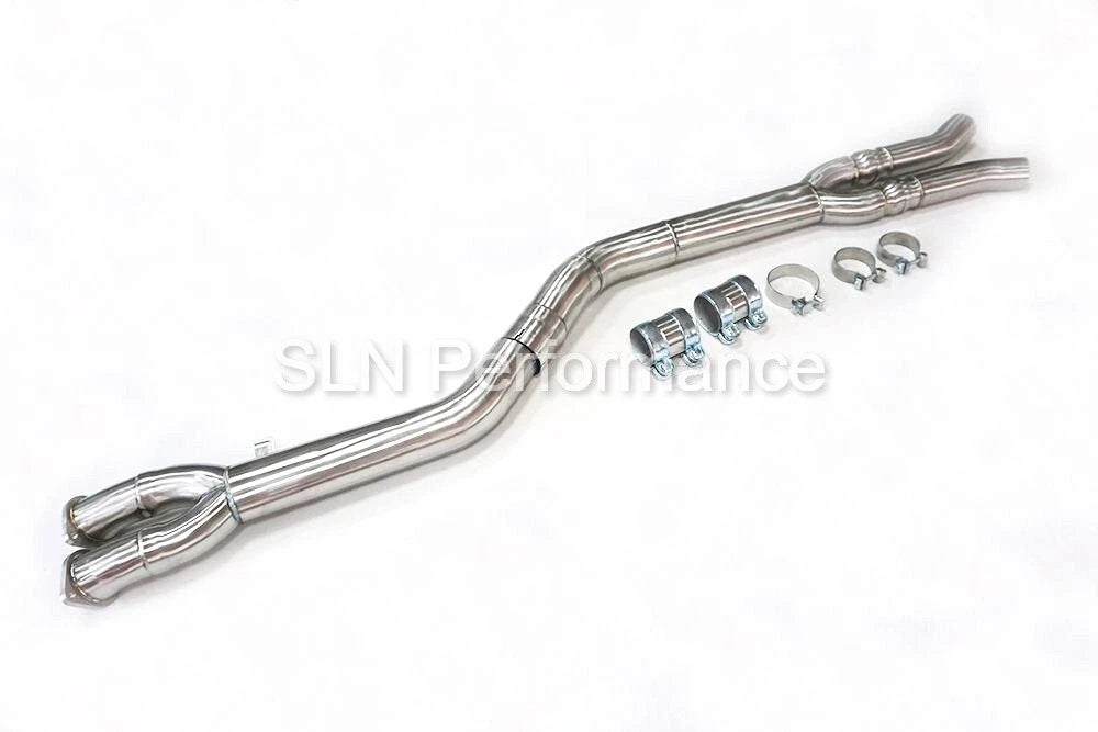 SLN Performance  - BMW S58 X3M F97 X4M F98 Pre LCI Single Mid Pipe - Nineteen72 Performance