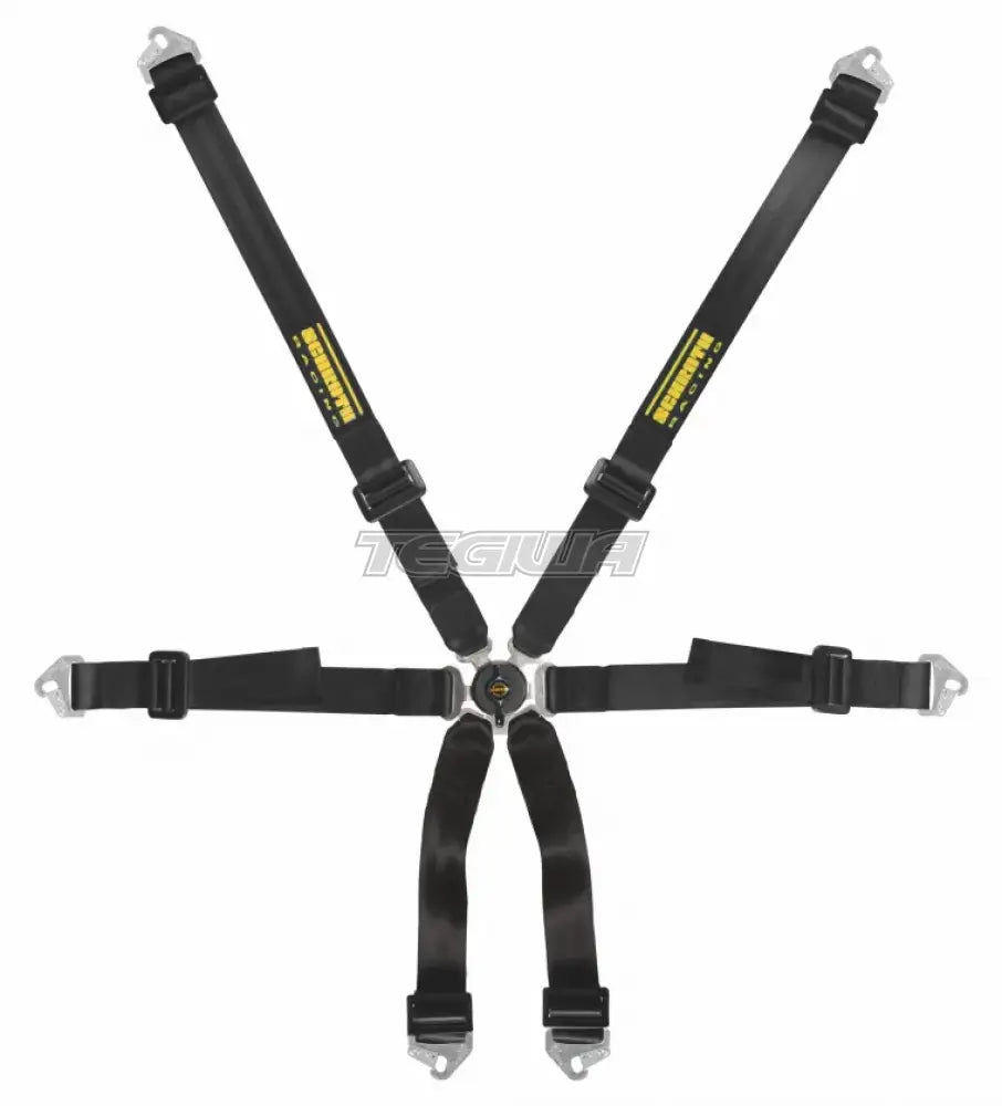 Schroth FHR 6 Point 2x2 Clubman Harness Black - Nineteen72 Performance