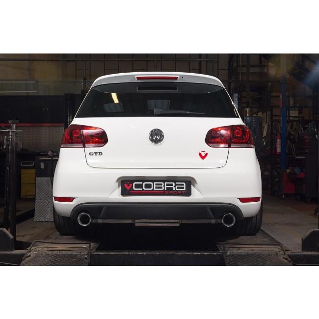 Cobra Sport - VW Golf GTD (Mk6) 2.0 TDI (5K) (09-13) GTI Style Cat Back Performance Exhaust - Nineteen72 Performance