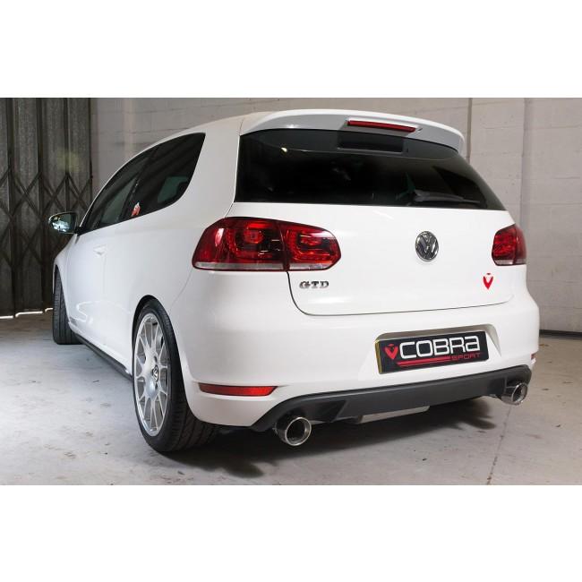 Cobra Sport - VW Golf GTD (Mk6) 2.0 TDI (5K) (09-13) GTI Style Cat Back Performance Exhaust - Nineteen72 Performance