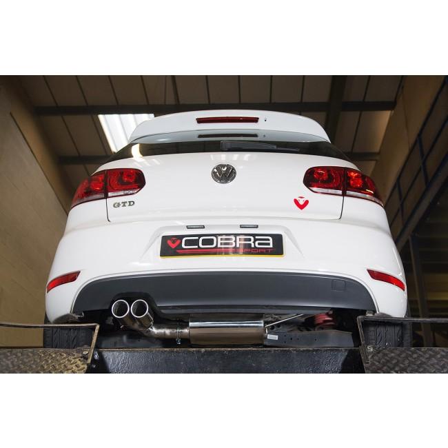 Cobra Sport - VW Golf GTD (Mk6) 2.0 TDI (5K) (09-13) Cat Back Performance Exhaust - Nineteen72 Performance