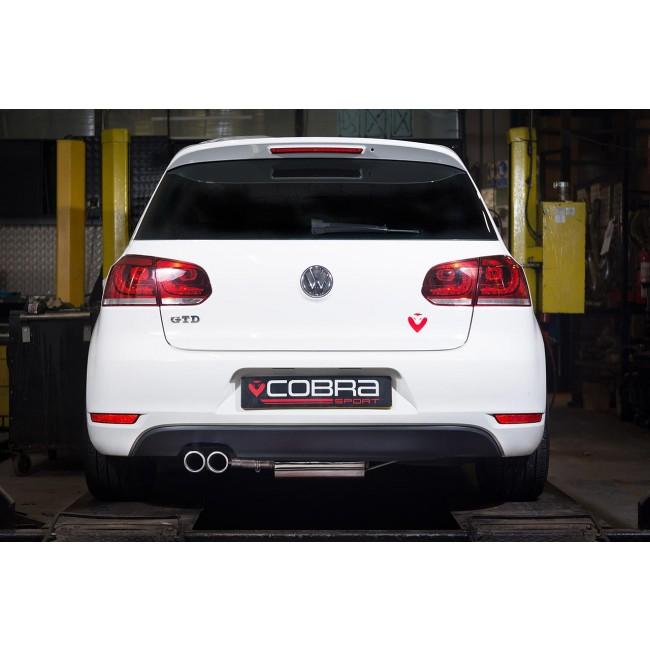 Cobra Sport - VW Golf GTD (Mk6) 2.0 TDI (5K) (09-13) Cat Back Performance Exhaust - Nineteen72 Performance