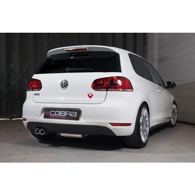 Cobra Sport - VW Golf GTD (Mk6) 2.0 TDI (5K) (09-13) Cat Back Performance Exhaust - Nineteen72 Performance